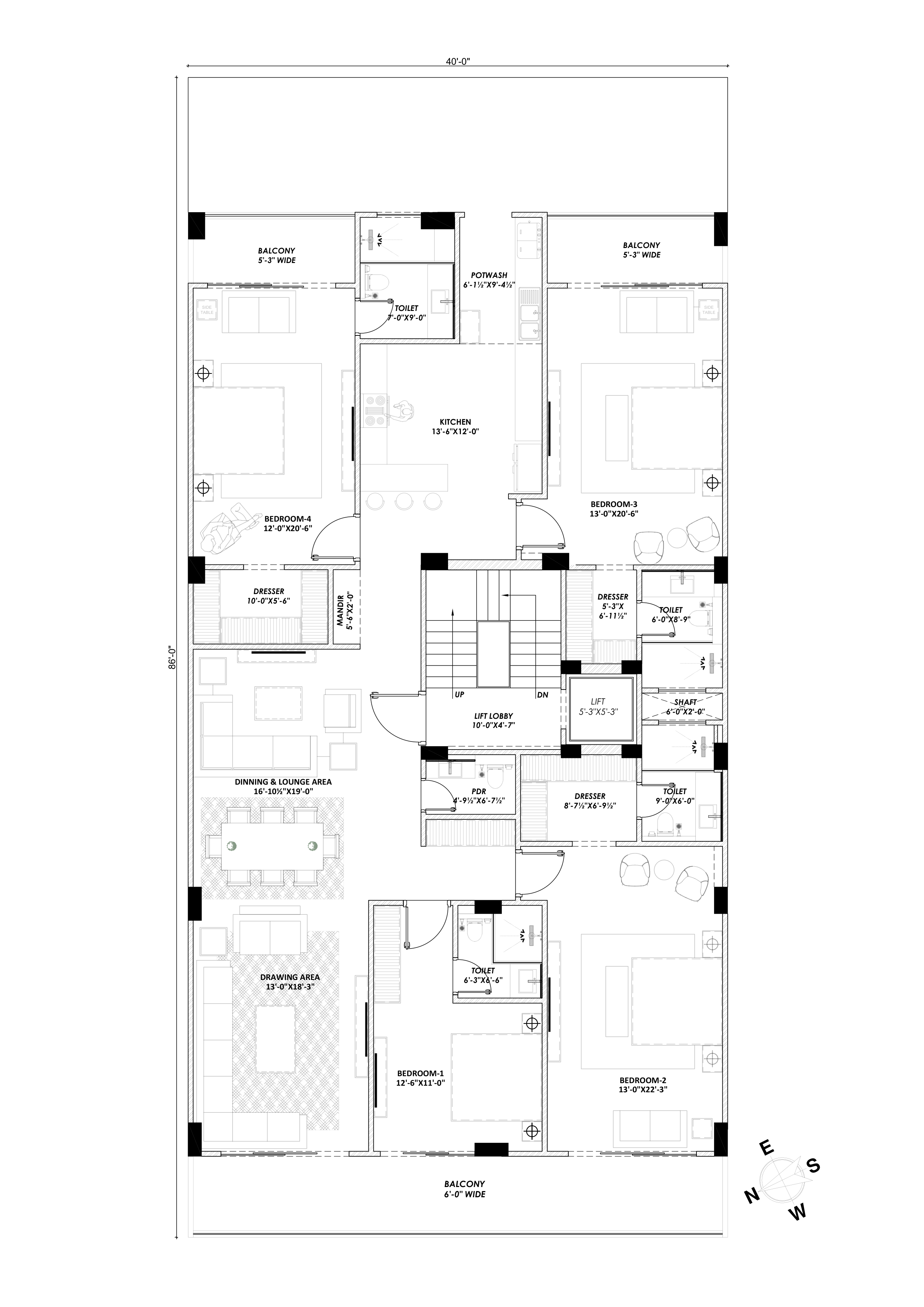 Emerald Hills first floor plan