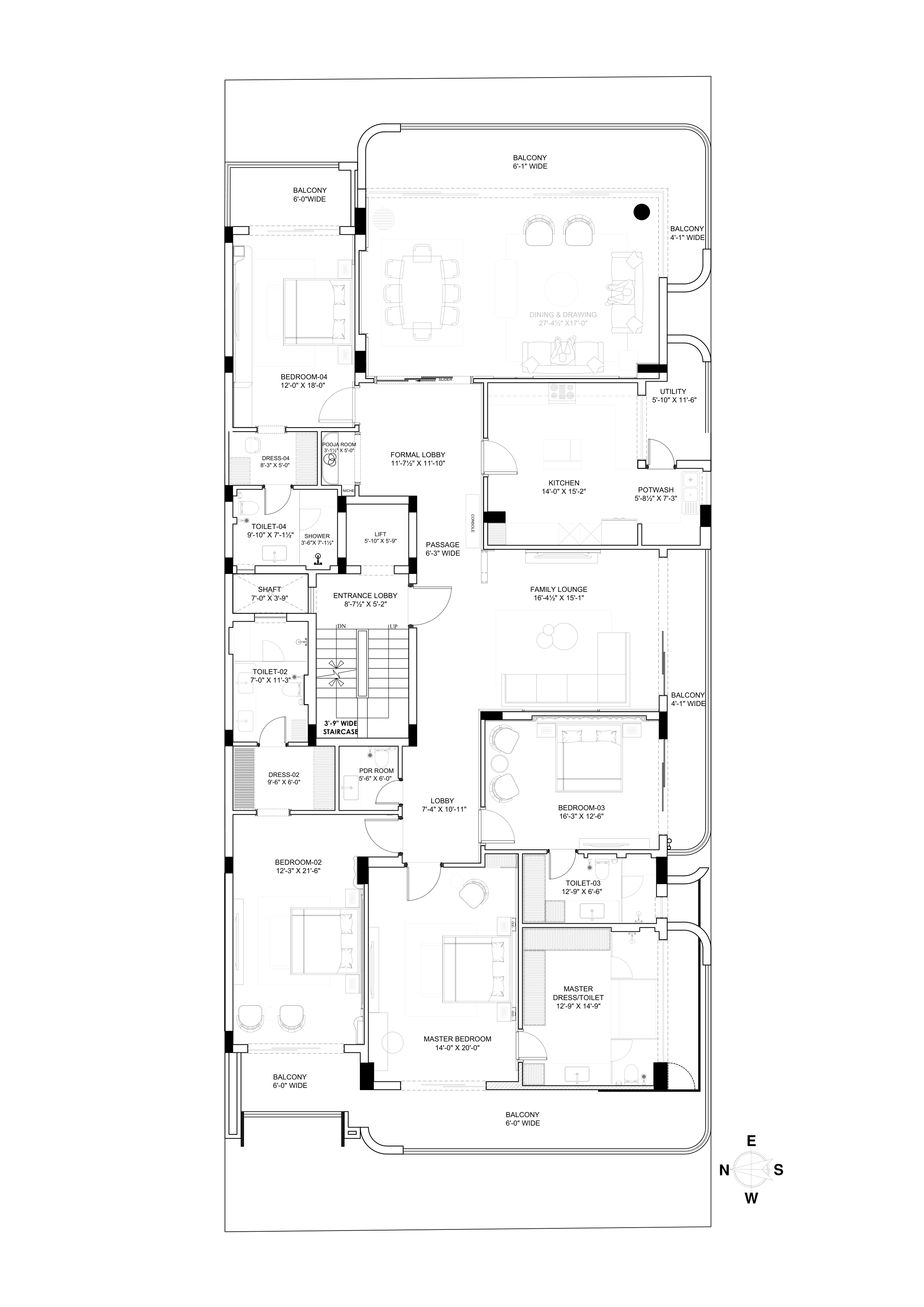 Malibu Towne Gurugram floor plan
